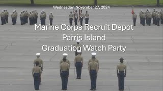 USMC MCRD Parris Island Graduation for LIMA Company on November 27 2024 [upl. by Nova]