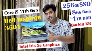 Dell Inspiron 3501 Intel Core i5 11Gen  Best Laptop For Student amp Business  Unboxing amp Review✨⚡⚡⭐ [upl. by Alphonse]