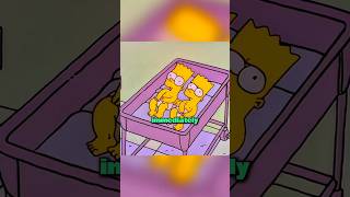 Barts Lost Twin Story Unveiled😱 simpsons shorts [upl. by Wilkens]