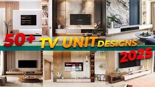 50 Tv Unit Designs  Trending LCD wall mount tv unit for 2025  Tv stand Designs [upl. by Etteuqram]