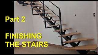 DIY steel frame stairs  part 2 Finishing [upl. by Stannwood]