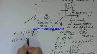 time dilation using lorentz transformation [upl. by Yelyah]