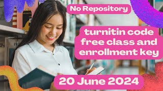 TURNITIN CLASS ID amp ENROLLMENT KEY FREE 2024 NO REPOSITORY  FREETURNITINCODE [upl. by Larry]