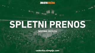 Cedevita Olimpija zeleni  Gorenja vas 2 SKL 3 marec 2024 [upl. by Ingmar753]