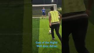 Goal of the Night Adrian football soccer penalty disabilityfootball 5asidefootball [upl. by Elleirbag]