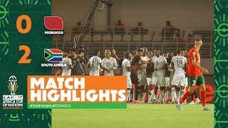 HIGHLIGHTS  Morocco🆚 South Africa  ملخص مباراة المغرب وجنوب إفريقيا TotalEnergiesAFCON2023 [upl. by Daveda]