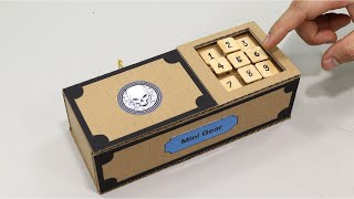 Build a Safe with Combination Number Lock  Cardboard Project [upl. by Sivraj]