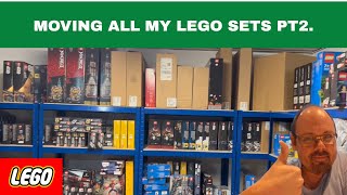 Im moving all my Lego sets Again Pt2  Shelving  Moving Lego [upl. by Luna]