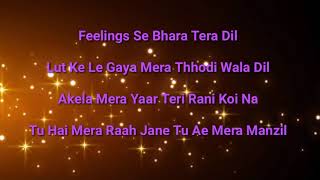 Feeling se bhara Mera dil lyrics full song  vatsala female cover  English subtitles Hindi song [upl. by Aicenad]