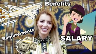 HOW TO BECOME A CABIN CREW WITH ETIHAD AIRWAYS  REQUIREMENTS  BENEFITS  SALARY🤑 [upl. by Ulrika441]