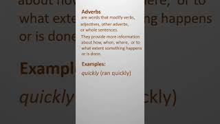 Adverbs modifying words  english education shortsfeed shortsbeta readingstrategies [upl. by Aznaed]