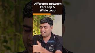 Difference Between For Loop amp While Loop  Java Interview Question  IT Classes In Pune  shorts [upl. by Annohsat]