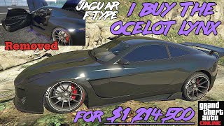 I buy the removed Ocelot Lynx Jaguar FType For 1214000 Purple Cat  GTA 5 Online [upl. by Clarie593]