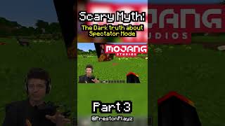 Minecraft Scary Myth Spectator Mode🕵️ Part 3 prestonplayz Minecraft videogames myths scary [upl. by Wolfie]