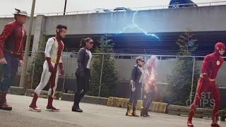 Flash Family vs Godspeed  The Flash 7x18 HD [upl. by Yrahcaz]