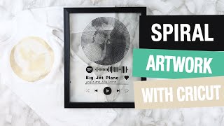 Spiral Betty Artwork Cricut Tutorial [upl. by Wentworth770]