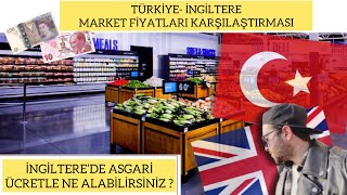 İngiltere’de market fiyatları asgari ücret ne kadar Asgari ücretle neler alabilirsiniz [upl. by Eugeniusz]