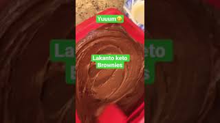 Lakanto keto brownies 3net carbs 😋 Oh so delicious [upl. by Mcdonald]