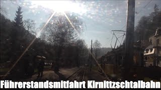 Führerstandsmitfahrt Straßenbahn Bad Schandau Kirnitzschtalbahn Lichtenhainer Wasserfall  Kurpark [upl. by Aizirk474]