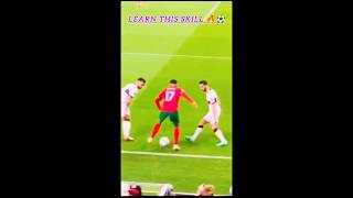 learn this crazy skill and try 🔥⚽viral reels football skills sports shorts foryou player [upl. by Aerdnaeel]