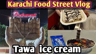 Cold plate ice cream  Tawa ice cream vlog  DailyvlogofHousewife [upl. by Pape]