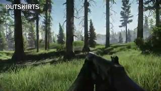 Outskirts Exit Location Woods With Map  Escape From Tarkov [upl. by Esidarap]