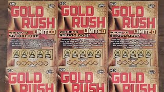 Gana 5 MILLONES de Dolares con Raspaditos de Lotería Secreto REVELADO Ticket GOLD RUSH LIMITED [upl. by Margaret597]