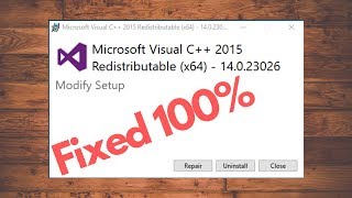 How to Fix Microsoft Visual C 2015 Redistributable Setup Failed error 0x80240017 [upl. by Hamlet481]