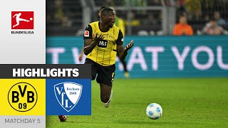 BVB Turns The Game  Borussia Dortmund  VfL Bochum 1848 42  Highlights  MD 5 – Bundesliga 2425 [upl. by Yanaton813]