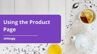 Using the Product Page on Your Strikingly Website [upl. by Boles310]