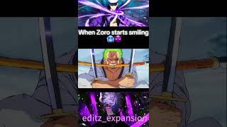 When Zoros smiling😈🥶 zoro onepiece onepieceedit trending [upl. by Arocat]