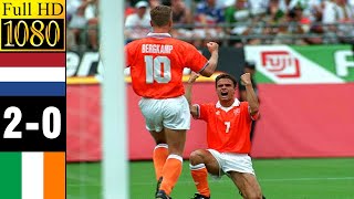 Netherlands 20 Ireland World Cup 1994  Full highlight  1080p HD  Dennis Bergkamp [upl. by Zorana]