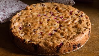 Easy Cranberry Walnut Cake Recipe  Eat Simple Food [upl. by Annehsat]