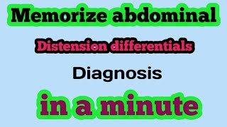 differential diagnosis of abdominal distension [upl. by Englis221]