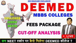 MBBS DEEMED University क्या हैं  Expected 2024 amp 2023 CutOFF 🔥 Fees 🔥 Complete Budget🔥 [upl. by Alasdair]