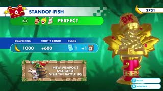 Mario  Rabbids Kingdom Battle  Donkey Kong Adventure DLC  World 16 StandofFish [upl. by Wren]