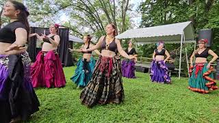 Frenchtown NJ Riverfest 2024 Spirit and Soul Belly Dancing Troupe Performance from Riegelsville PA [upl. by Diantha]