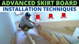 Stair Skirt Board Installation Master Class  An In Depth Guide [upl. by Anana]