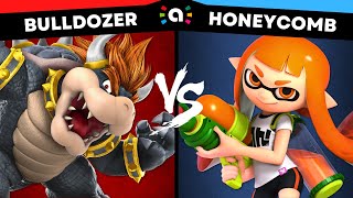 Bulldozer Bowser vs Honeycomb Inkling  Super Smash Bros Ultimate Amiibo Fights [upl. by Ohcirej]