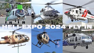 Full HAI HeliExpo 2024 Helicopters Fly In Arrivals [upl. by Aceissej]