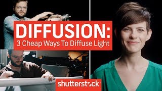 Diffusion Basics 3 Cheap Ways To Diffuse Light  Cinematography Techniques [upl. by Yance]