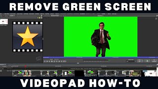 How To Remove Green Screen  VideoPad Tutorial Chroma Key Effect [upl. by Aarika999]