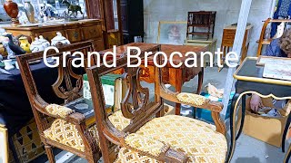 Vintage shopping Paris  Grand BROCANTE 🏺 Marché aux puces 🪑 Antiquités  Flea Market [upl. by Trinl]