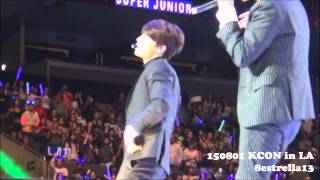 【Donghae Fancam】150801 KCON in LA ～MrSimple～ Super junior [upl. by Attenat]