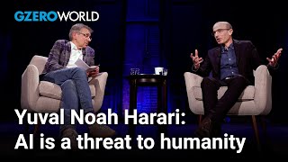 Yuval Noah Harari AI is a “social weapon of mass destruction” to humanity  GZERO World [upl. by Ecniv]