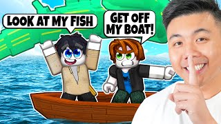 Trolling Random NOOBS On Roblox FISCH [upl. by Annoval]