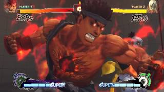 Ultra Street Fighter 4 Evil Ryu Kara Ultra 2 Demonstration [upl. by Derf516]