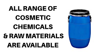 All Range Of Cosmetics Chemicals amp Raw Materials Are Available [upl. by Smailliw]