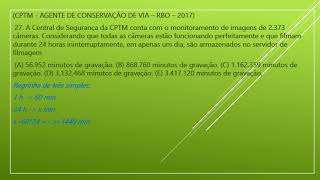 Concurso CPTM Banca RBO 2017 Agente de conservação de via questão 27 [upl. by Havot167]