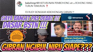 GAYA DEBAT SOK IYE PADAHAL GIBRAN NGIBUL ⁉️ NIRU SAPE GIBRAN JADI TUKANG NGIBUL ⁉️ DASAR BSTN ‼️ [upl. by Lika]